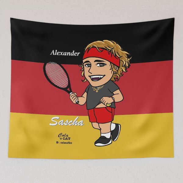 Item preview, Cute Sascha Alexander Zverev designed and sold by Colacatlee.
