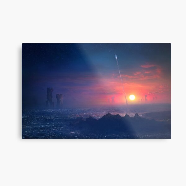 Barcelona Smoke & Neons: Montserrat Metal Print