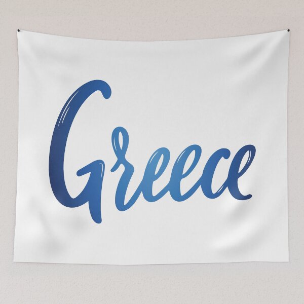 Item preview, Greece Hand Drawn Lettering Name Growing Up Greek designed and sold by ProjectX23.