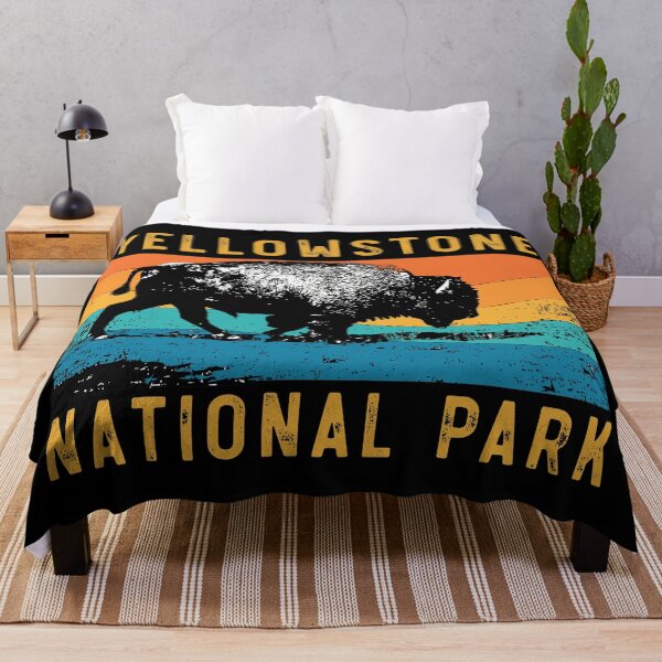 Item preview, Vintage Yellowstone National Park Gifts Usa Bison Buffalo designed and sold by mrsmitful.