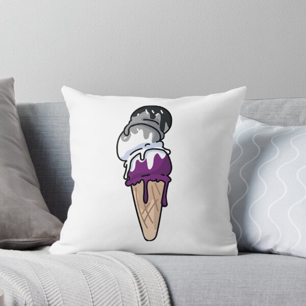 Aperçu de l'œuvre Cône de crème glacée asexuel mignon dessin animé vector illustration motif ensemble. créée et vendue par Limolida.