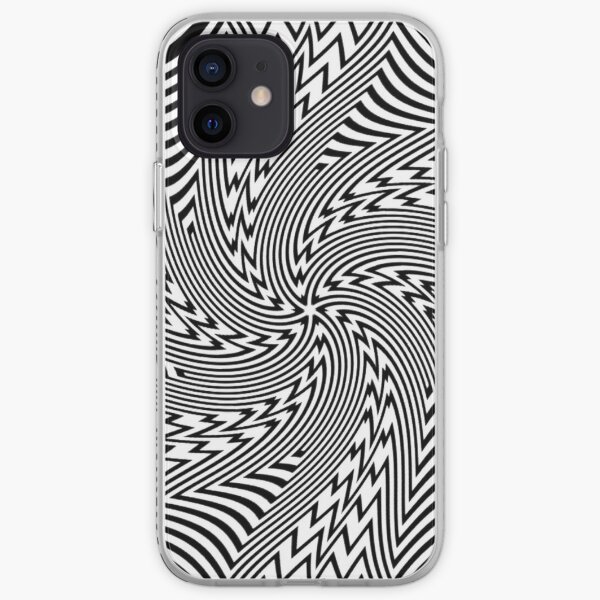 #Psychedelic #Hypnotic #Pattern, Visual #Illusion, Optical Art  iPhone Soft Case
