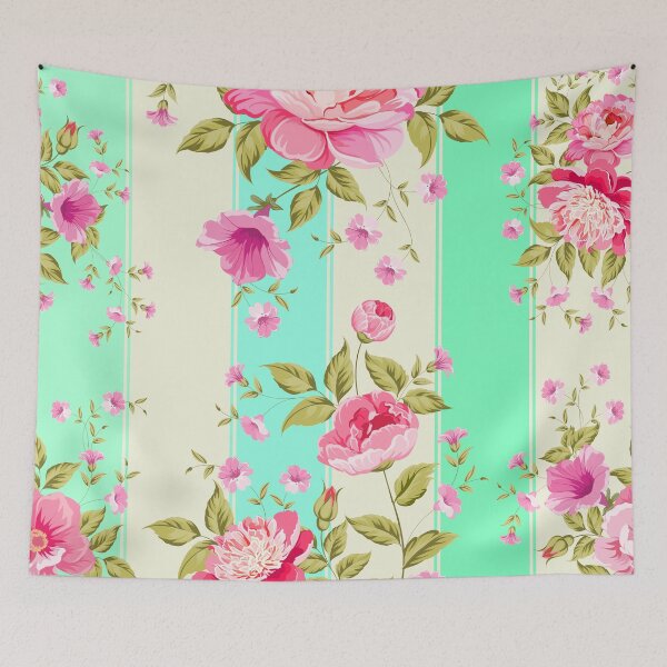 Item preview, stripes floral pattern designed and sold by MallsD.
