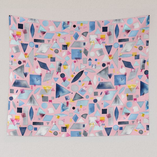Item preview, Geometric Shapes Pink designed and sold by ninoladesign.