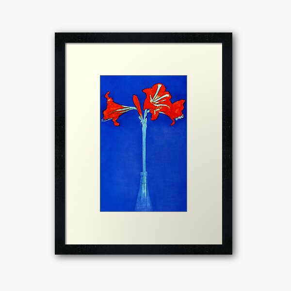 MONDRIAN. Amaryllis, Lilly, Piet Mondrian. Framed Art Print