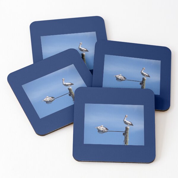 Item preview, Pelican Composition - Pelicans Sticker Greeting Card designed and sold by deanworld.