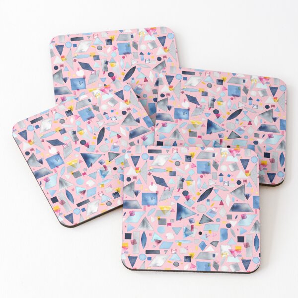 Item preview, Geometric Shapes Pink designed and sold by ninoladesign.