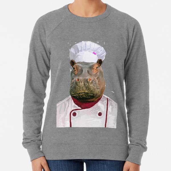 Madame Hippo the Chef Lightweight Sweatshirt
