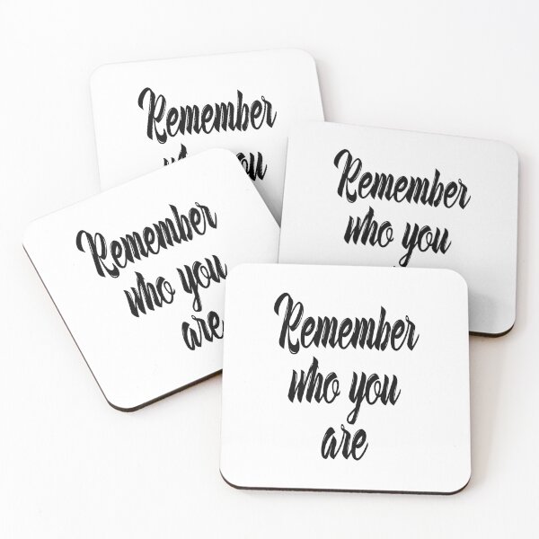 Item preview, Remember Who You Are Inspirational Quote designed and sold by ProjectX23.