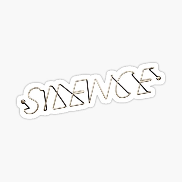 Silence - Reden ist Silber, Schweigen ist Gold Sticker