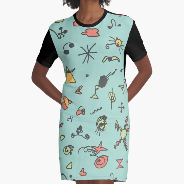 Mac - Daze - Repeat Pattern Graphic T-Shirt Dress