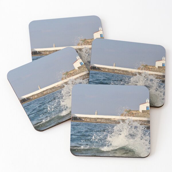 Item preview, Church and waves in Greece designed and sold by petrosdeme.