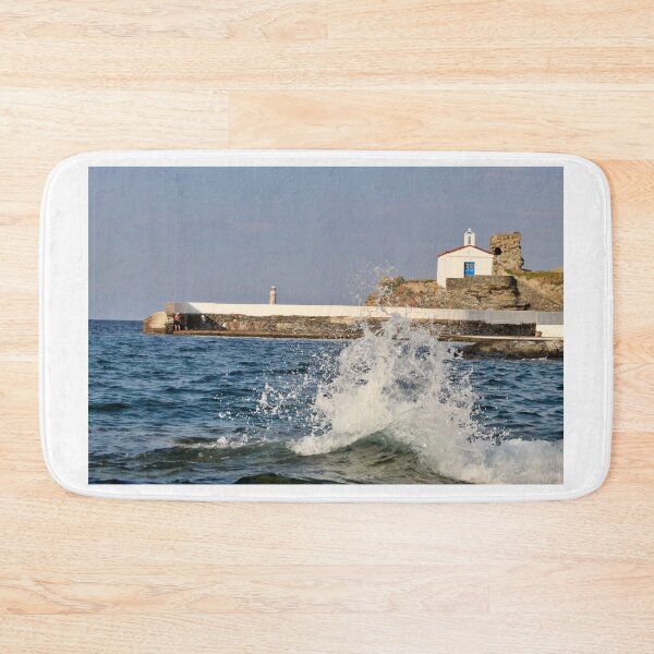 Item preview, Church and waves in Greece designed and sold by petrosdeme.