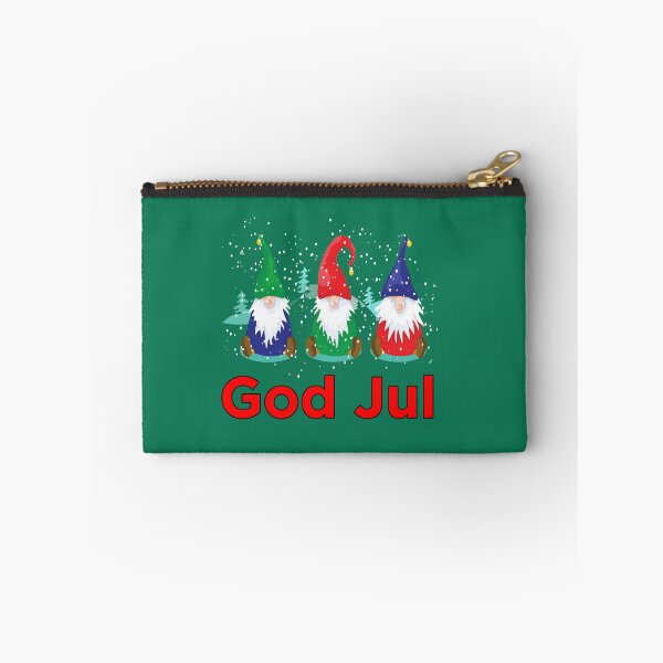Item preview, God Jul Tomte Nisse Scandinavian Merry Chistmas Gnomes Elves designed and sold by funnytshirtemp.