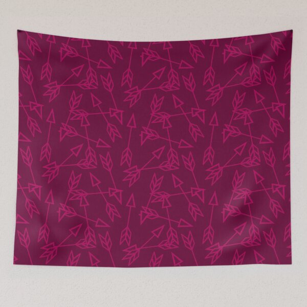 Item preview, Scattered Arrows on Dark Pink designed and sold by The Wellington Boot.