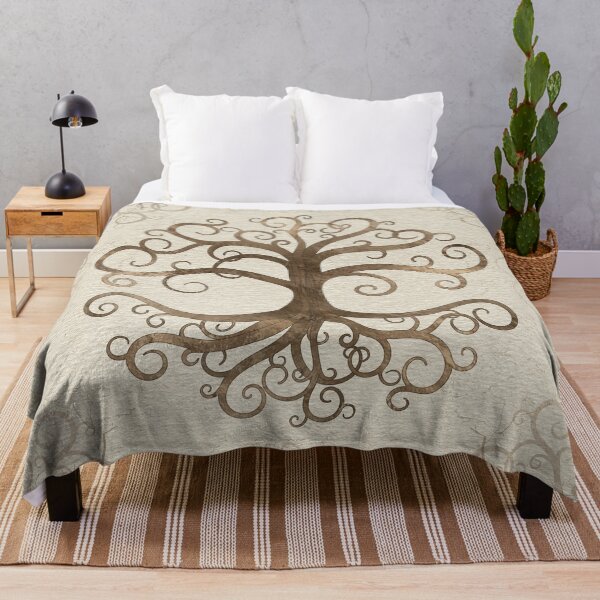 Item preview, Tree of life Pastel Gold on Canvas designed and sold by k9printart.
