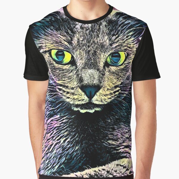 CAT ART Grafik T-Shirt