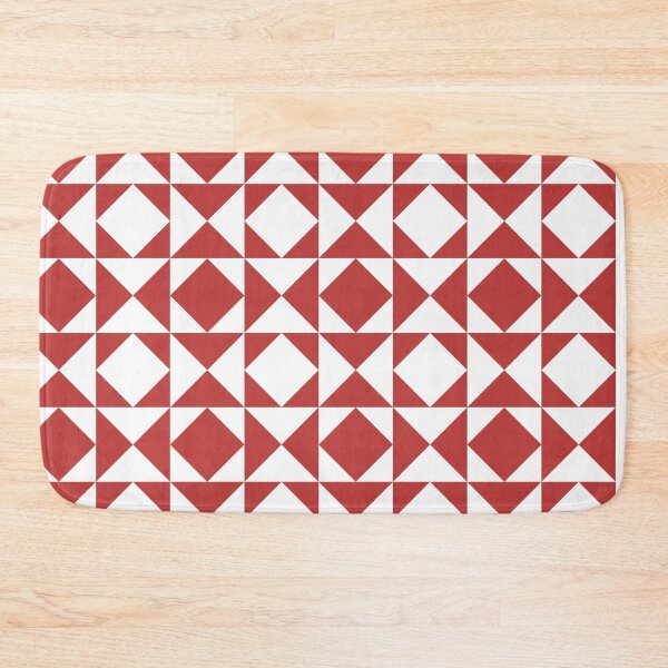 Item preview, Geometric Triangles in Pantone Valiant Poppy designed and sold by ilexdesigns.