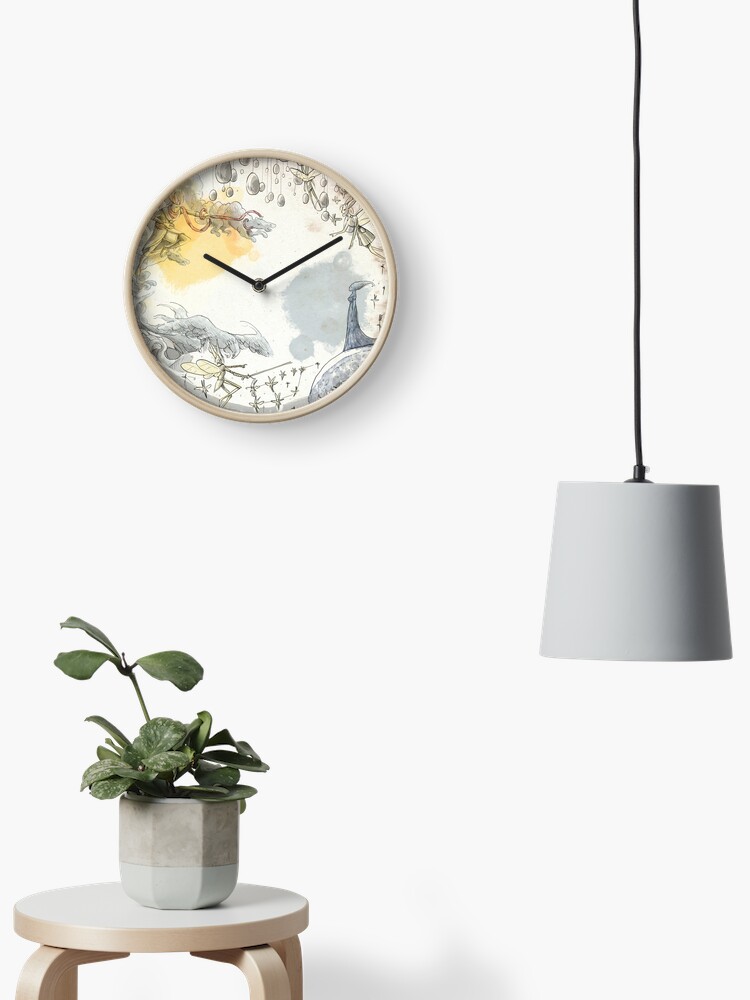 Thumbnail 2 of 4, Clock, Once upon a time in the sky designed and sold by LGiol.