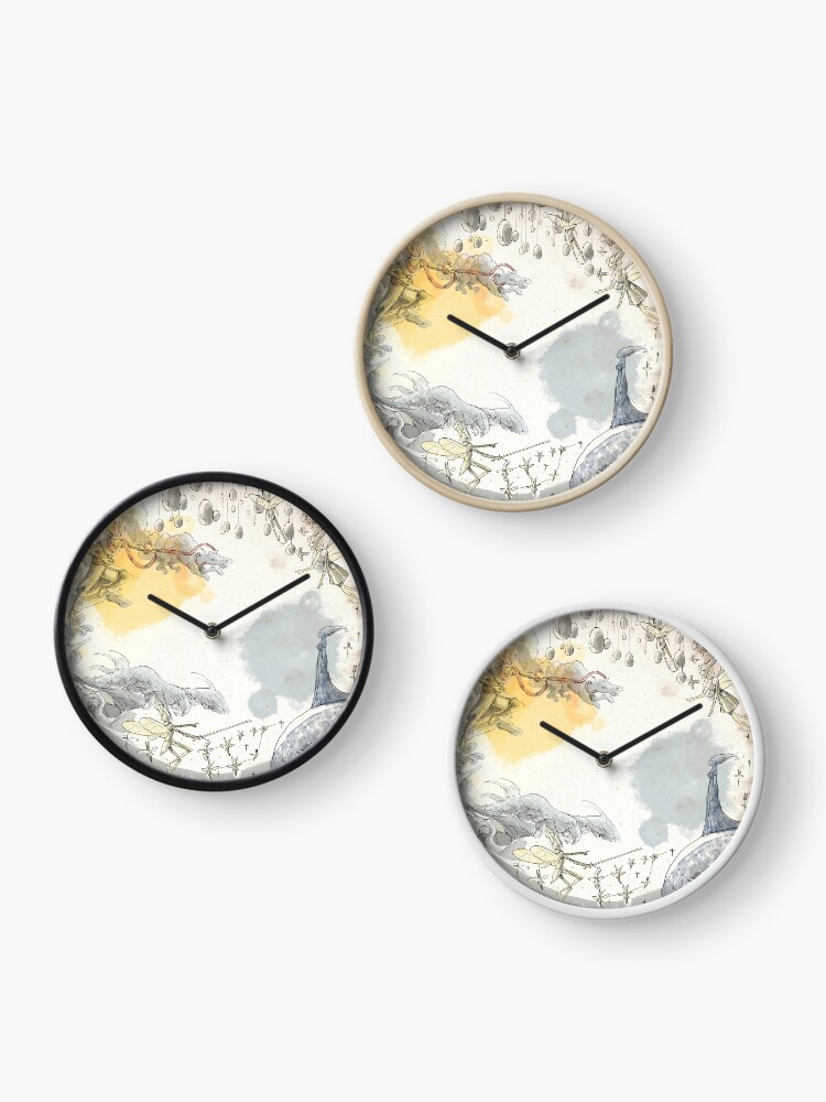 Thumbnail 3 of 4, Clock, Once upon a time in the sky designed and sold by LGiol.