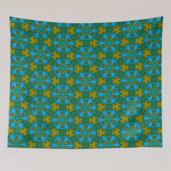 Item preview, BLUE FLORAL PATTERN designed and sold by MallsD.