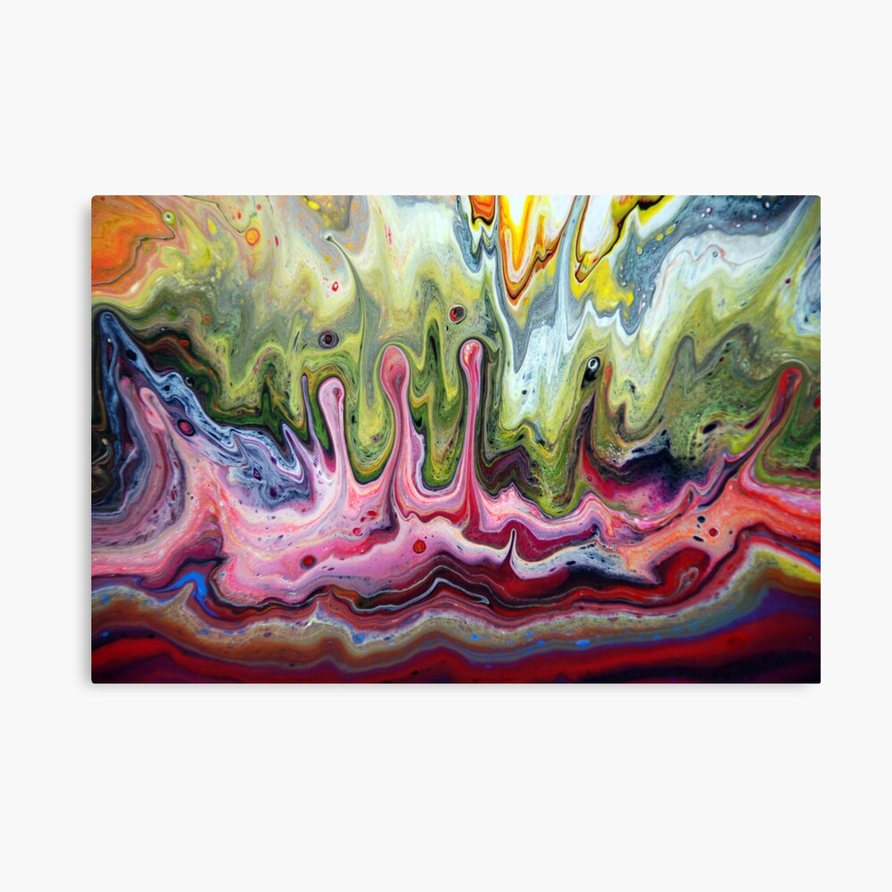 "Fluid Splash Acrylic Painting" Canvas Print by markchadwick Redbubble