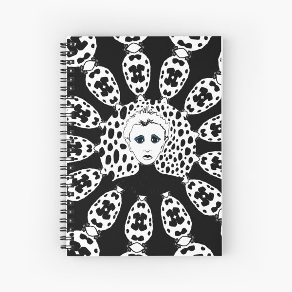 Sad Sally Kaleidoscope Spiral Notebook