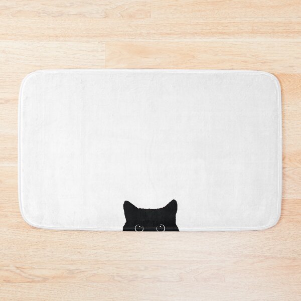 Item preview, shy black cat hiding in your kawai business designed and sold by ProfMeru.