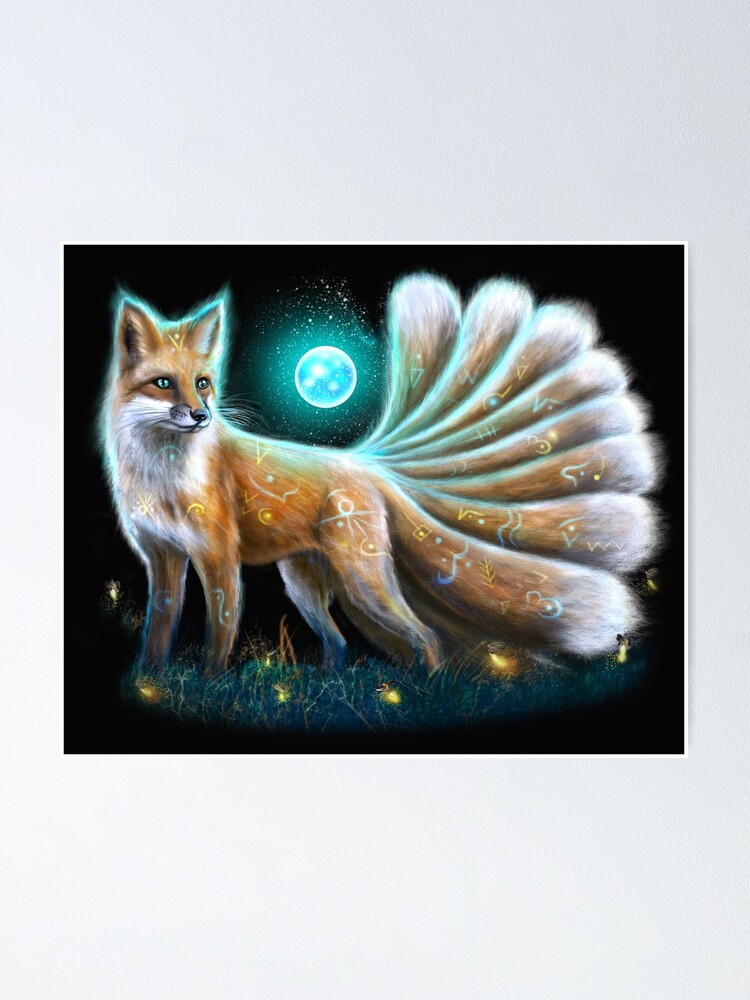 Meadow Flowers and Two Foxes 5D Diamond Painting