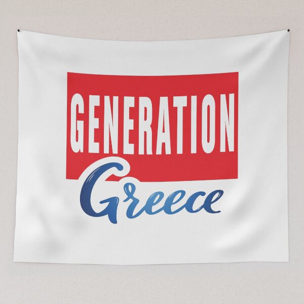 Item preview, Generation Greece Hand Drawn Lettering Name Growing Up Greek designed and sold by ProjectX23.