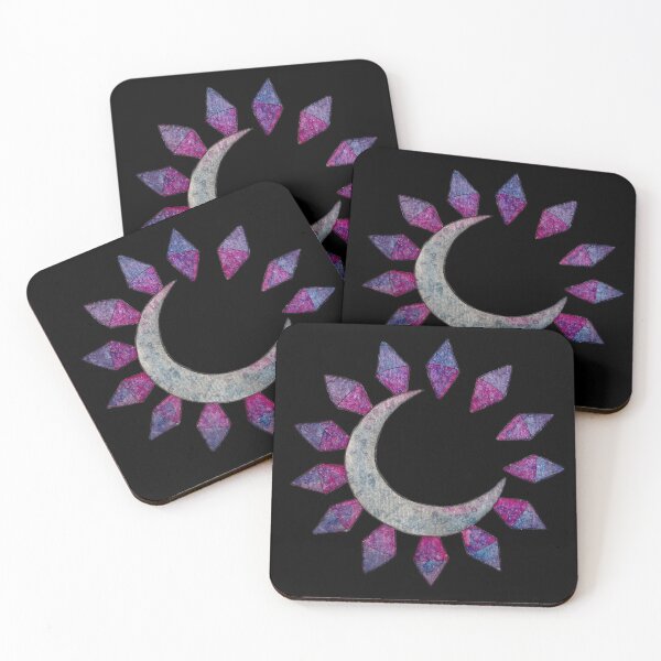Item preview, Moon and crystals designed and sold by simh.