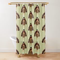 Cool Turkey with sunglasses Happy Thanksgiving Shower Curtain