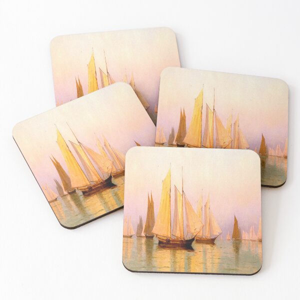 Item preview, Sloops and Schooners at Evening Calm -William Bradford designed and sold by LexBauer.