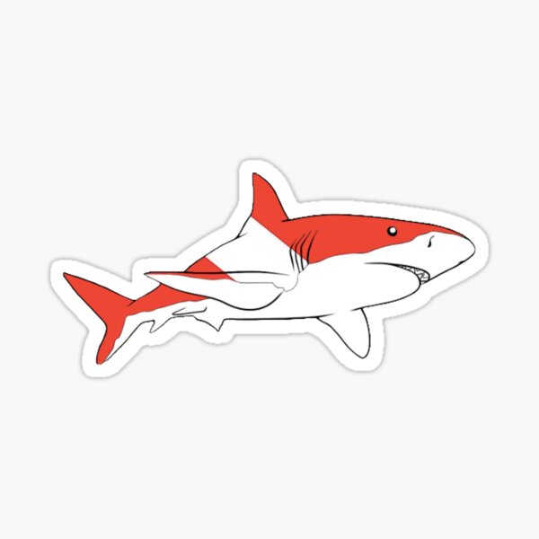 Shark Diver Sticker Sticker For Sale By Making Waves Redbubble 