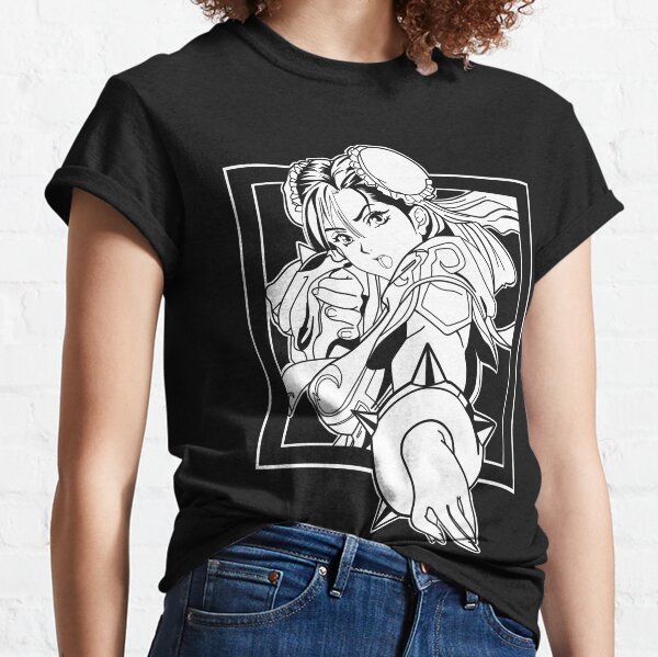 Harajuku Style Street Fighter Japan Game T Shirt Kawaii Chun Li