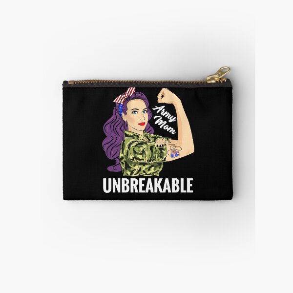 Item preview, Army Mom Unbreakable Strong Woman Military designed and sold by ZNOVANNA.