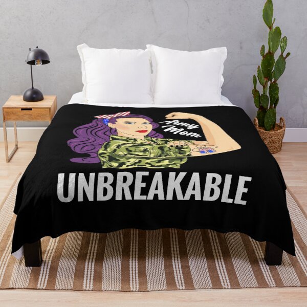 Item preview, Army Mom Unbreakable Strong Woman Military designed and sold by ZNOVANNA.
