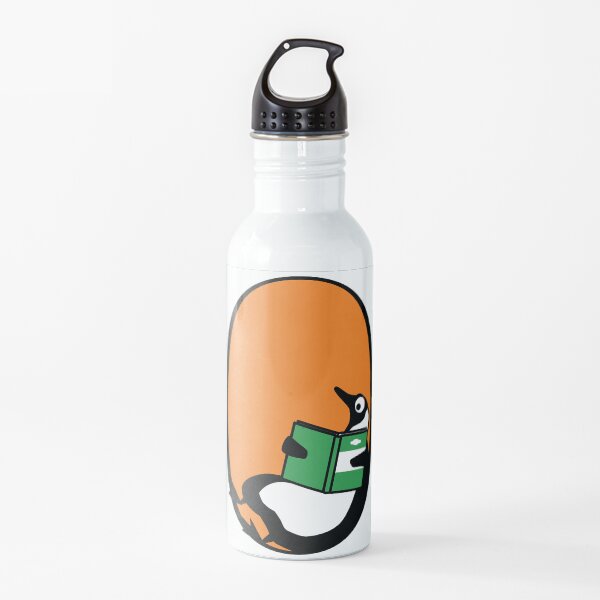 Pinguin, der ein Buch liest Trinkflasche