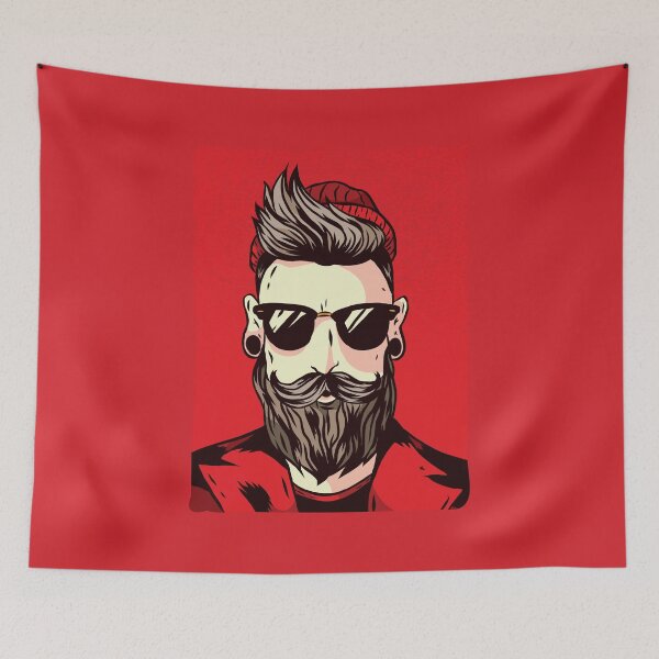Item preview, Bearded hipster designed and sold by Vanditdesigns.