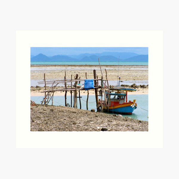 Boat-rack Art Print