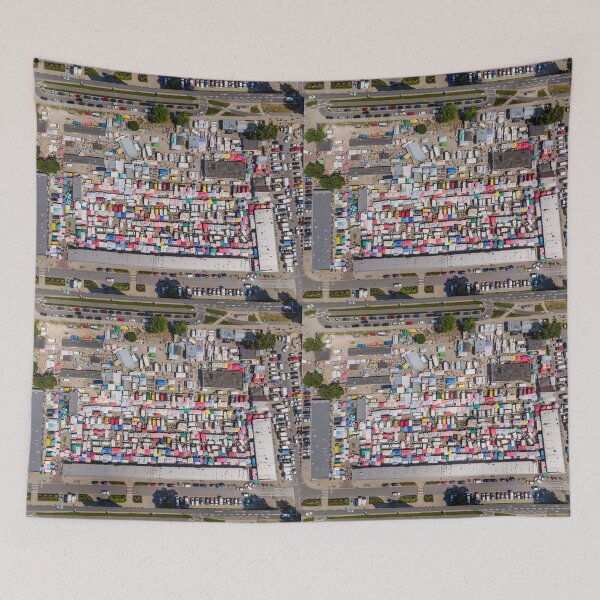 Item preview, Local grocery market aerial view designed and sold by Lukasz Szczepanski.