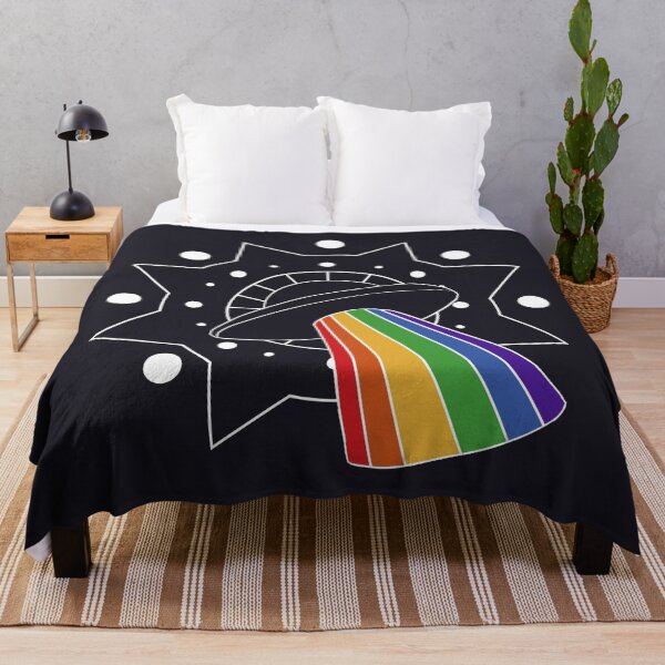 Item preview, [ GAY PRIDE ] Beaming UFO designed and sold by trashyvoid-art.