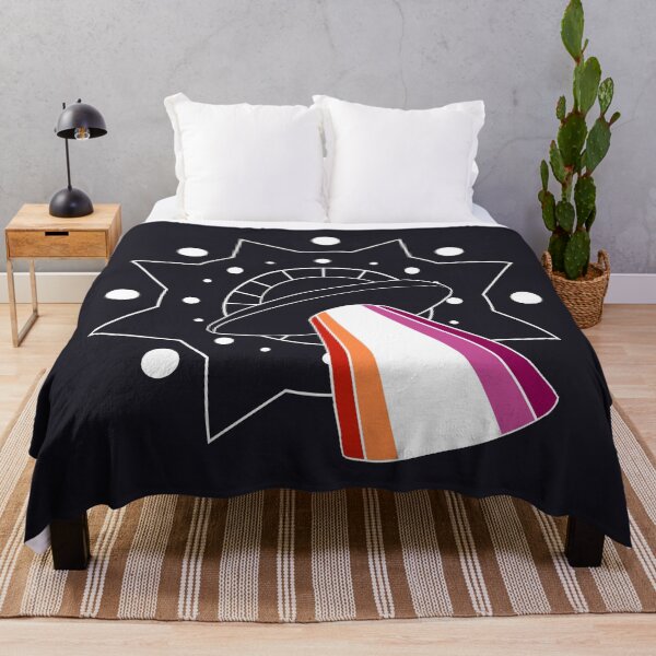 Item preview, [ LESBIAN PRIDE ] Beaming UFO designed and sold by trashyvoid-art.