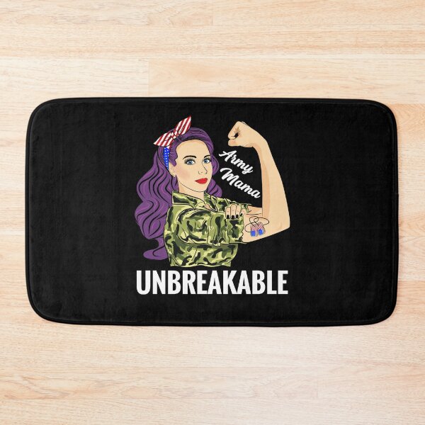 Artikelvorschau, Army Mom Unbreakable Mama Strong Woman Military entworfen und verkauft von ZNOVANNA.