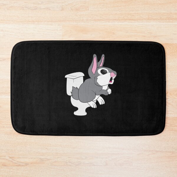 Item preview, Rabbit on toilet designed and sold by Mohja-Design.