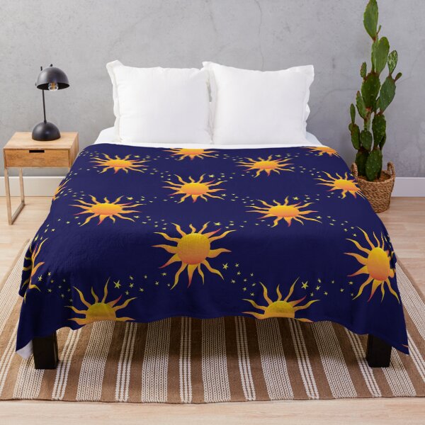 Item preview, Orange Sun with Yellow Stars designed and sold by roseglasses.