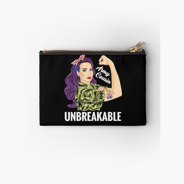 Item preview, Army Cousin Unbreakable Strong Woman Military designed and sold by ZNOVANNA.
