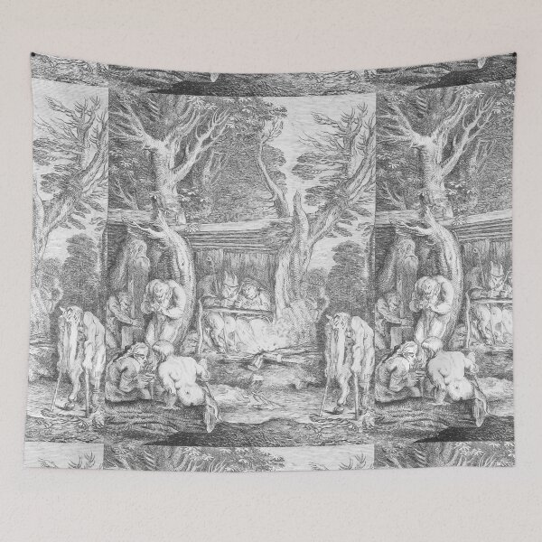 Item preview, vintage Fawns and satyrs designed and sold by Vintage Designs +.