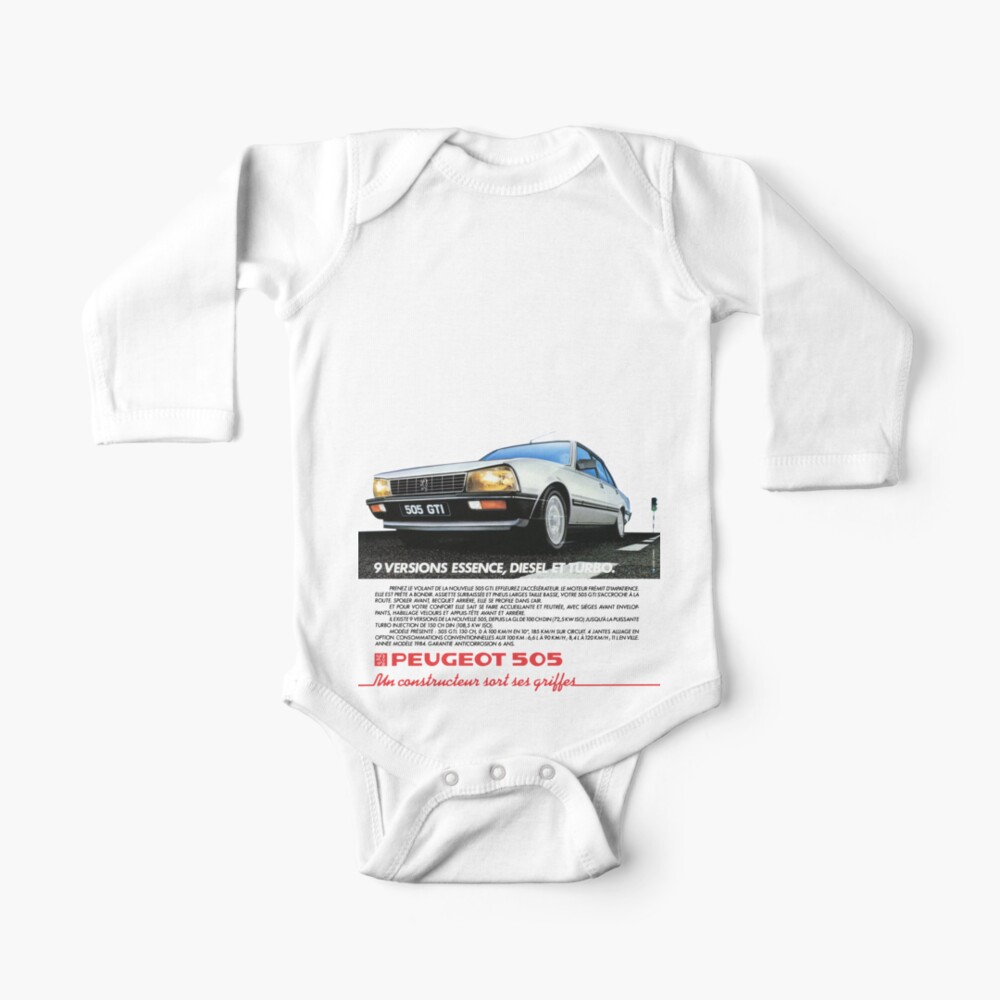 Peugeot 505 Baby One Piece By Throwbackmotors Redbubble