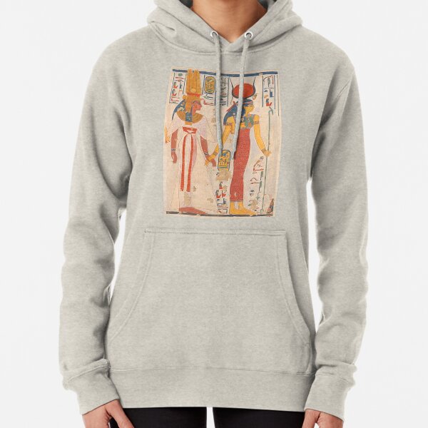 Queen Nefertari of Egypt being led by Isis. Pullover Hoodie